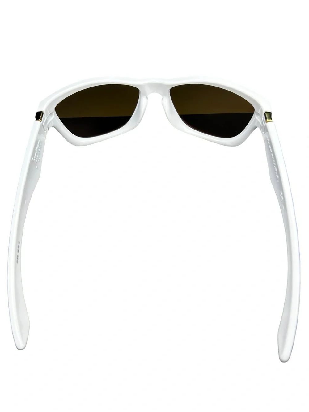 Oakley Jupiter Polished White 24K Gold Iridium Sunglasses 03-249